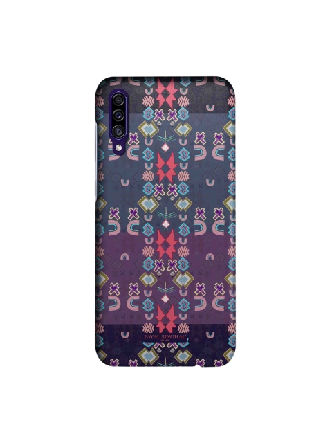 

Payal Singhal Multicoloured Ikat Star Small Sleek Case for Samsung A30s, Multi