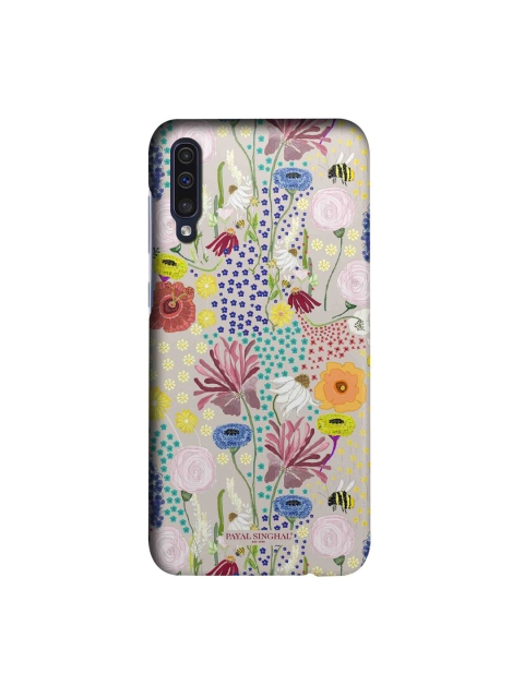 

Payal Singhal Multicoloured Bee Garden Sleek Back Case for Samsung A50s, Multi