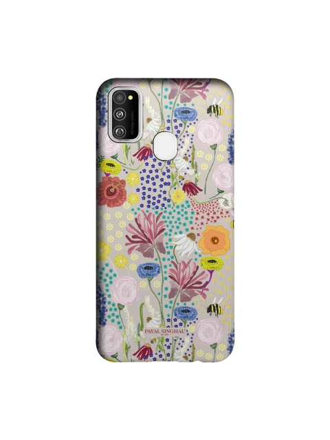 

Payal Singhal Off-White & Multicoloured Floral Bee Garden Samsung M30s Slim Back Case