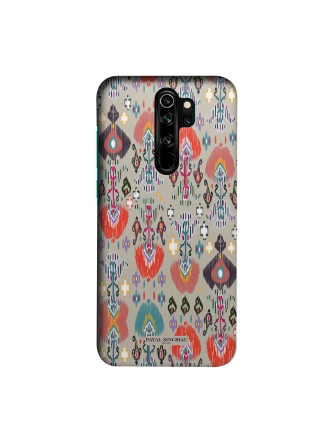 

Payal Singhal Multicoloured Ikat Printed Xiaomi Redmi Note 8 Pro Slim Back Cover, Multi