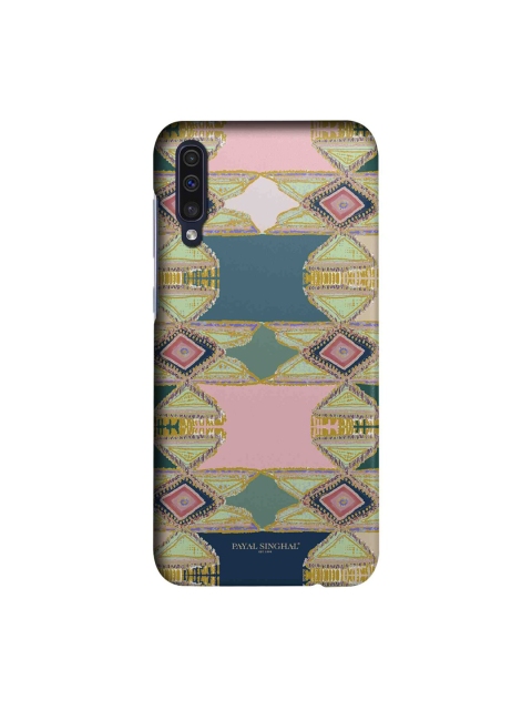 

Payal Singhal Green & Pink Aztec Sleek Back Case for Samsung A50s