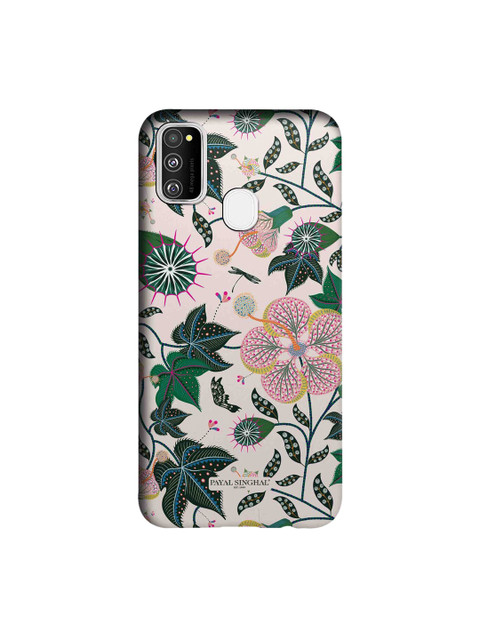 

Payal Singhal Multicoloured Abutilon White Samsung M30s Back Case, Multi