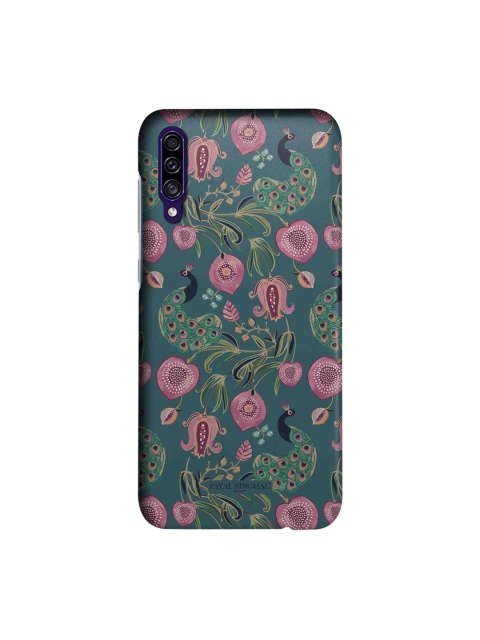 

Payal Singhal Anaar Mor Green & Pink Samsung A30s Sleek Back Case