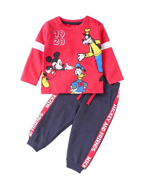 

Disney Boys Red Mickey & Friends Graphic Printed clothing set
