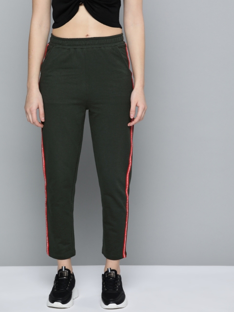 

VividArtsy Women Green Straight Fit Joggers