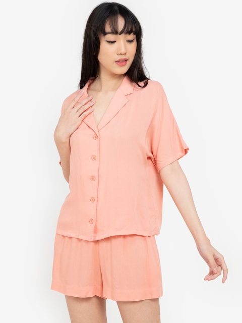 

ZALORA BASICS Women Pink Casual Shirt
