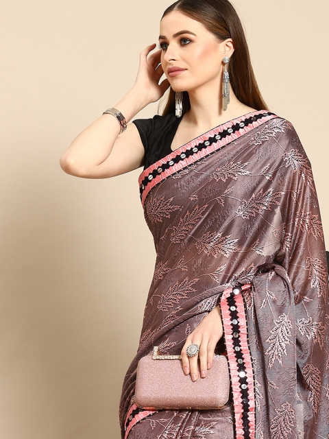 

Anouk Rust Ethnic Motifs Saree