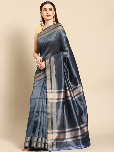 

Anouk Grey Banarasi Saree