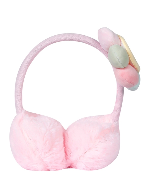 

LOOM LEGACY Women Pink & Blue Faux Fur Ear Muffs