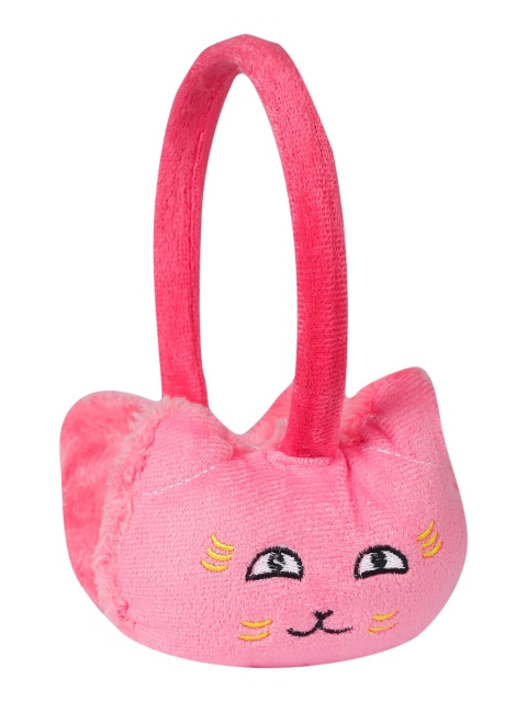 

LOOM LEGACY Women Pink & Orange Faux Fur Ear Muffs
