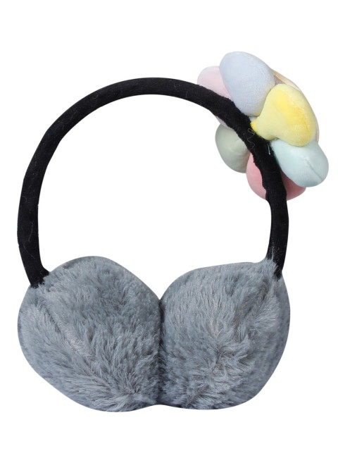 

LOOM LEGACY Women Grey & Yellow Faux Fur Ear Muffs