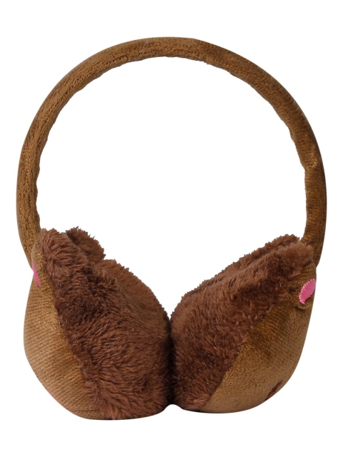 

LOOM LEGACY Women Brown & Pink Faux Fur Ear Muffs
