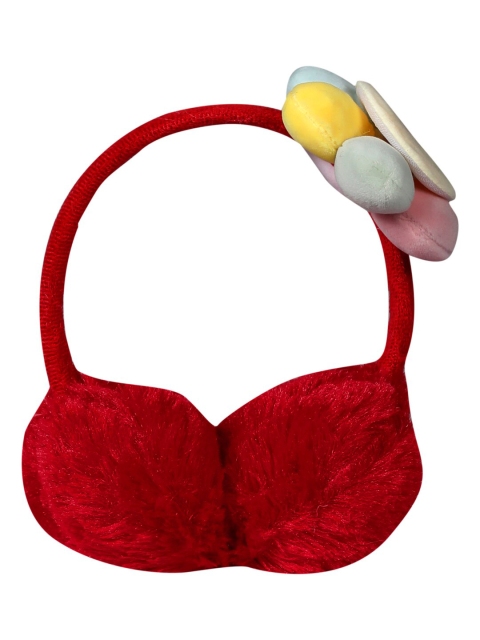 

LOOM LEGACY Women Red Faux Fur Ear Muffs