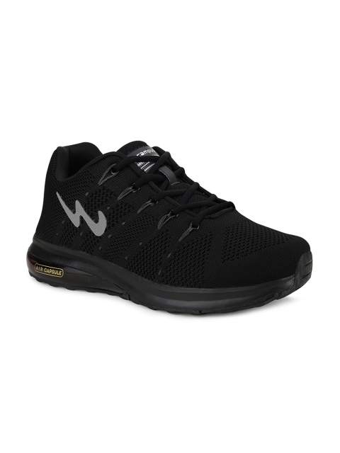 

Campus Men Black & Grey Mesh Running Shoes