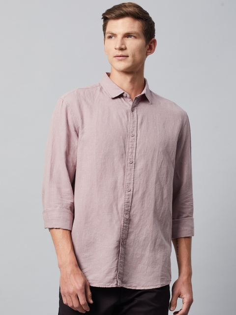 

Marks & Spencer Men Mauve Casual Shirt