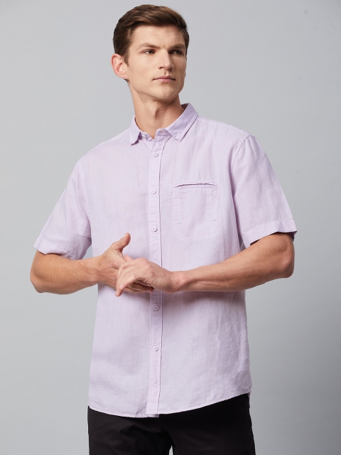 

Marks & Spencer Men Purple Casual Shirt