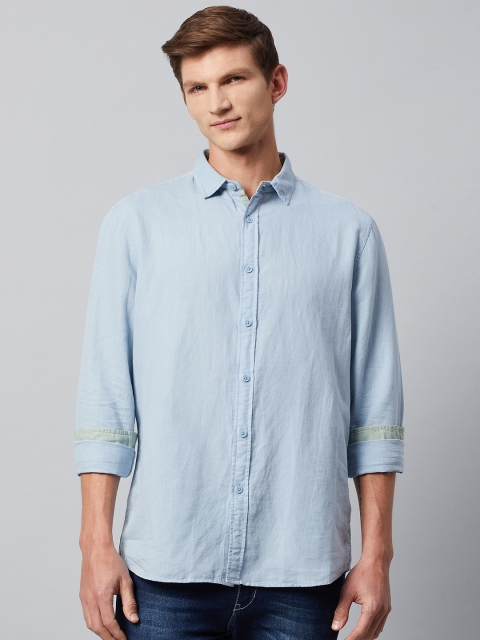 

Marks & Spencer Men Blue Casual Shirt