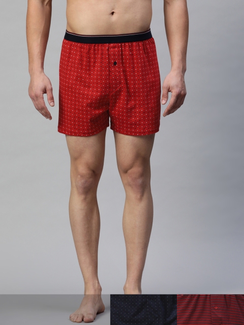 

Marks & Spencer Men Set of 3 Cotton Boxers T148344FRED, Red