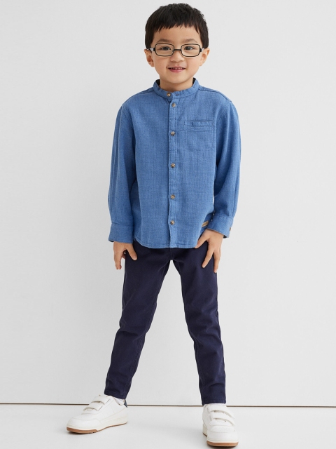 

H&M Boys Blue Slim Fit Twill Trousers