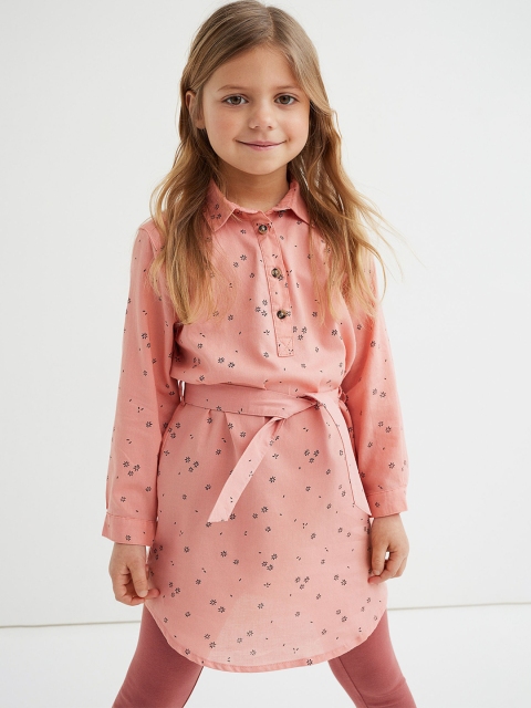 

H&M Girls Pink & Black Printed 2-Piece Cotton Set