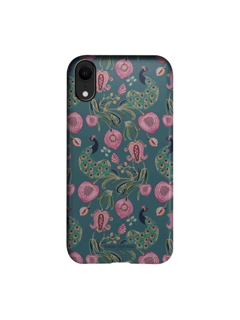 

Payal Singhal Multicoloured Anaar Mor iPhone XR Sleek Back Case, Multi