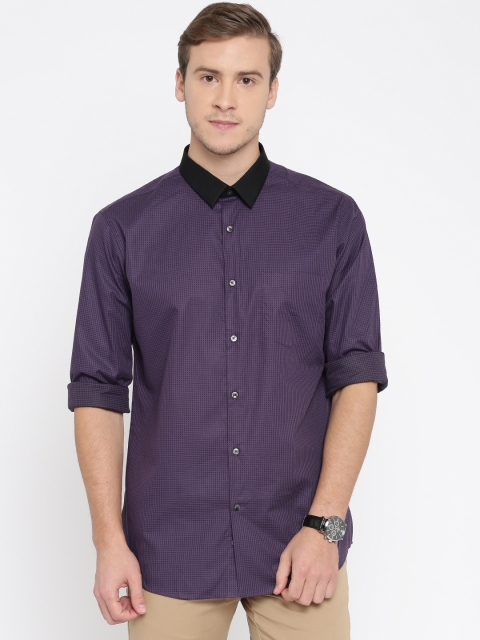 

Park Avenue Men Purple Super Slim Fit Casual Shirt