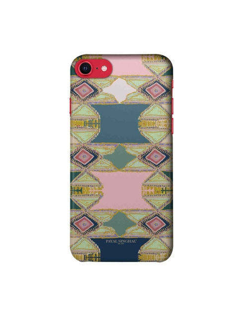 

Payal Singhal Aztec Green & Pink iPhone SE Sleek Back Case