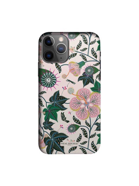 

Payal Singhal Multicoloured Abutilon Sleek Back Case for iPhone 11 Pro Max, Multi