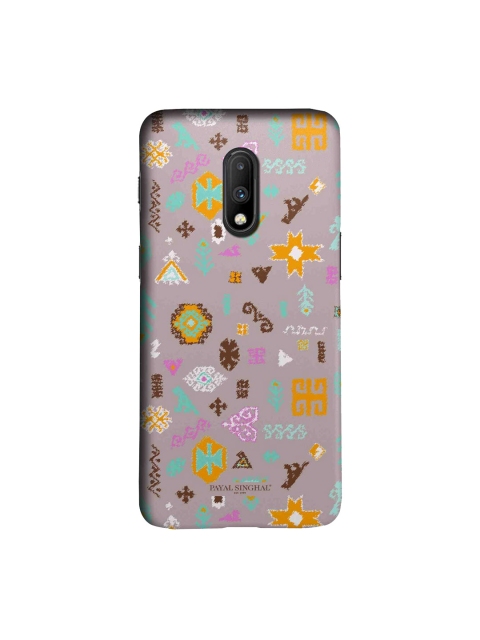 

Payal Singhal Multicoloured Bandhani Kilim OnePlus 7 Sleek Back Case, Multi