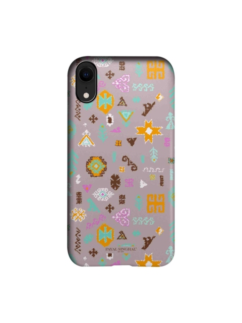 

Payal Singhal Multicoloured Bandhani Kilim iPhone XR Sleek Back Case, Multi