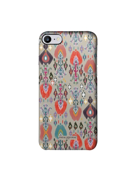 

Payal Singhal Multicoloured Ikat Printed iPhone 7 Slim Back Case, Multi