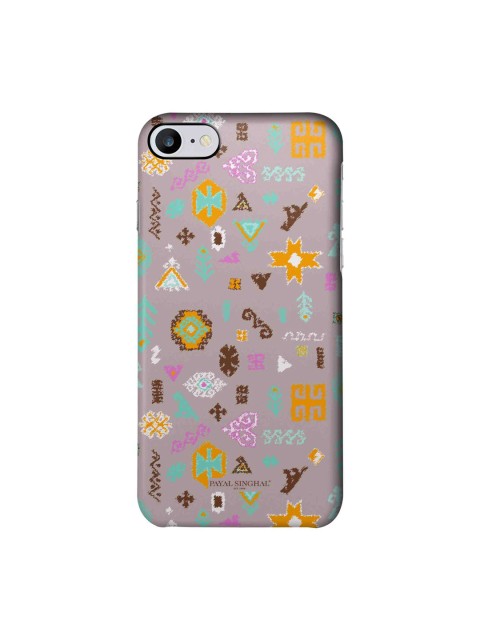 

Payal Singhal Lavender & Orange Bandhani Kilim Sleek Back Case for iPhone 7