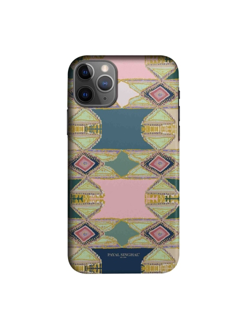 

Payal Singhal Multicoloured Aztec Green iPhone 11 Pro Sleek Back Case, Multi