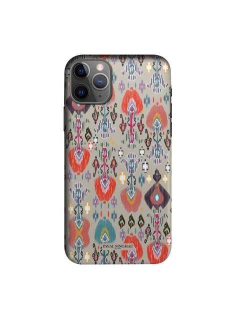 

Payal Singhal Multicoloured Ikat Garden Sleek Back Case for iPhone 11 Pro, Multi
