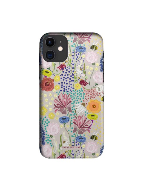

Payal Singhal Multicoloured Bee Garden iPhone 11 Sleek Back Case, Multi