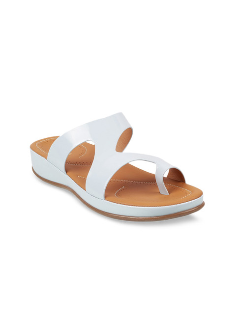 

Mochi Women Blue One Toe Flats