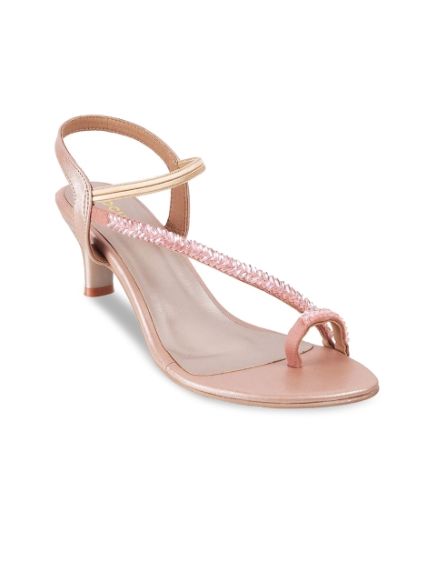 

Mochi Tan Embellished Kitten Sandals