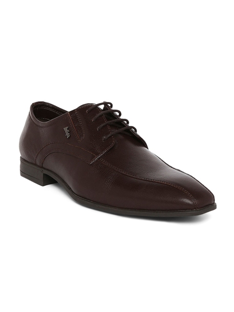 

Lee Cooper Men Brown Solid Formal Derbys Shoes