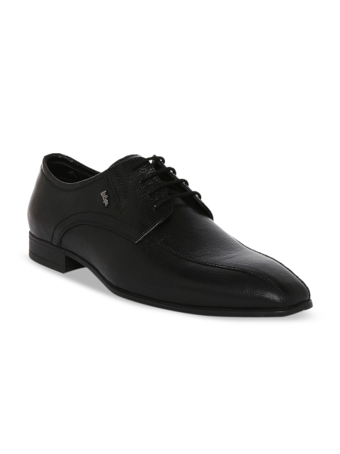 

Lee Cooper Men Black Solid Leather Formal Shoes