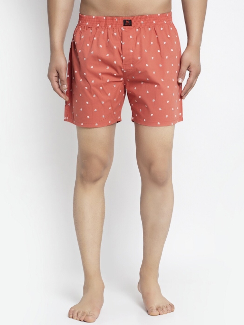 

Big Fox Men Orange Printed Cotton Boxers BX_005_Margenta_S