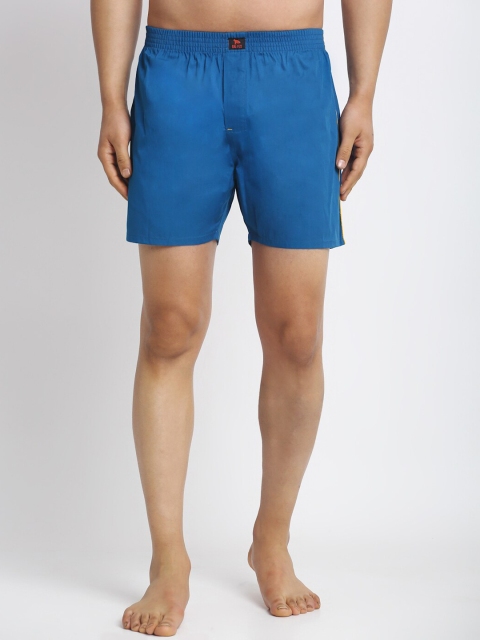 

Big Fox Men Blue Solid Pure Cotton Boxers