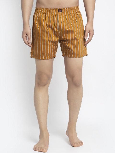 

Big Fox Men Mustard Yellow Striped Boxers