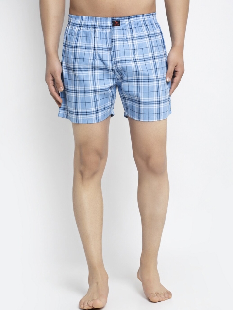 

Big Fox Men Blue Checked Boxers BX_004_SkyBlue_S
