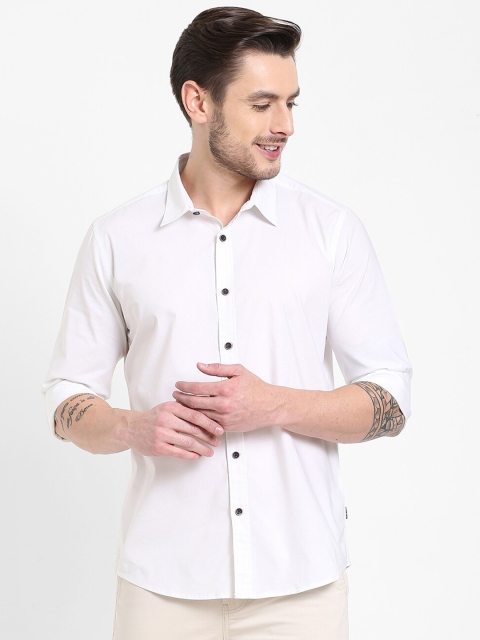 

Pepe Jeans Men White Classic Regular Fit Casual Shirt