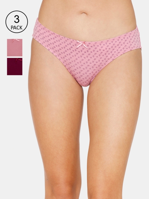 

Zivame Women Pack of 3 Assorted Bikini Briefs ZI2576FASHAS