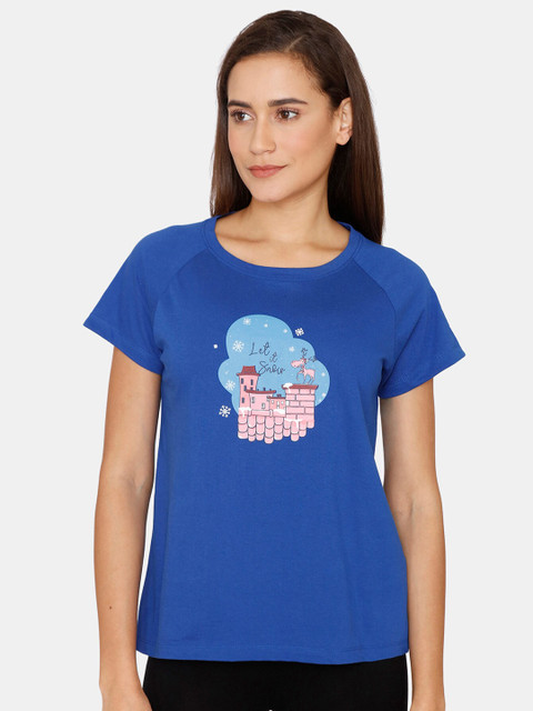 

Zivame Blue Print Top