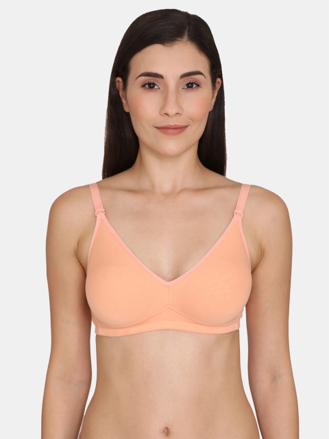 

Zivame Pink Non Padded Non Wired All Day Comfort Super Support Bra