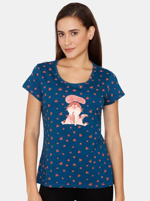 

Zivame Blue Print Top