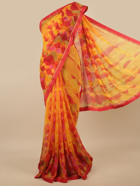 

Pothys Orange & Red Zari Saree