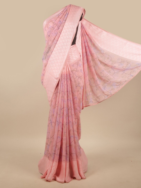 

Pothys Pink Floral Saree